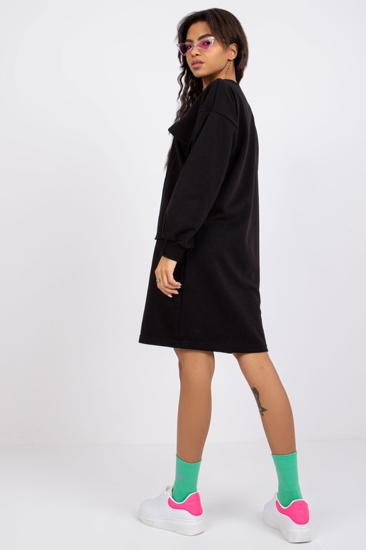 Černé šaty s kapsami Carrara