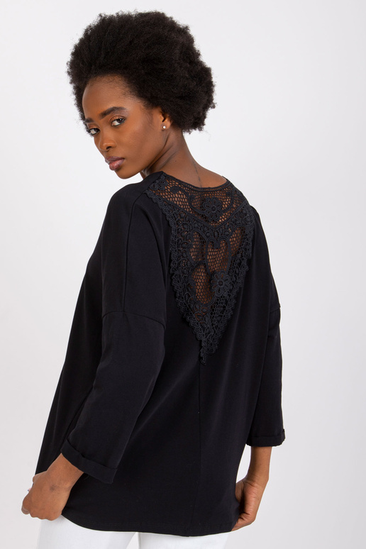 Černá bavlněná halenka pro ženy...