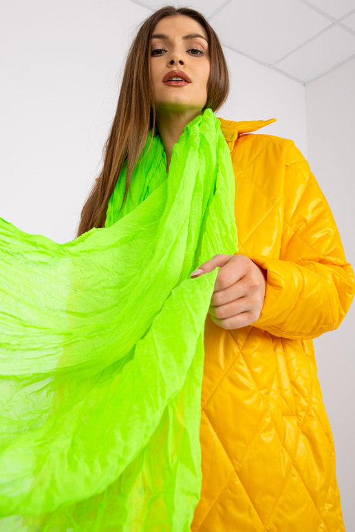 Fluo zelený viskózový šátek