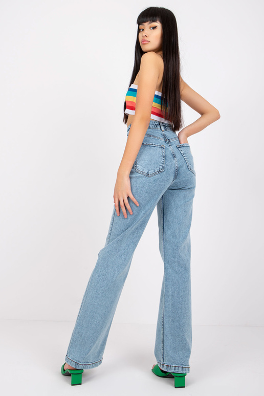 Modré džíny Sevilla s vysokým pasem