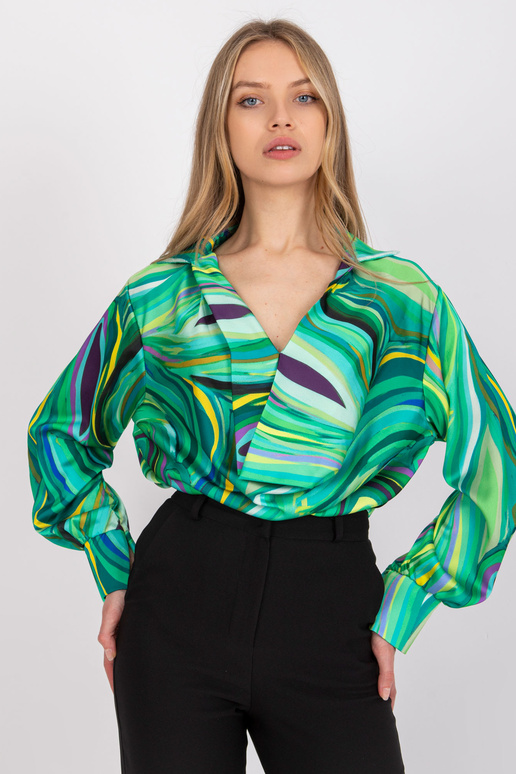 Zelená halenka s potiskem Diya