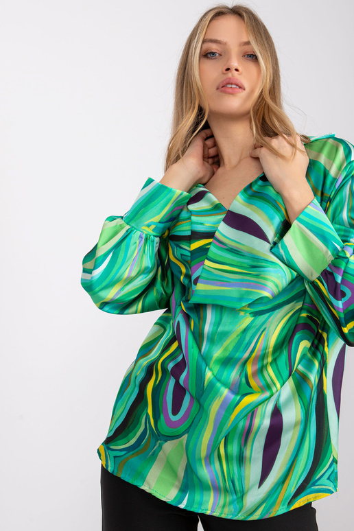 Zelená halenka s potiskem Diya