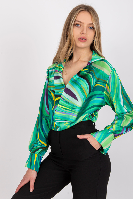 Zelená halenka s potiskem Diya