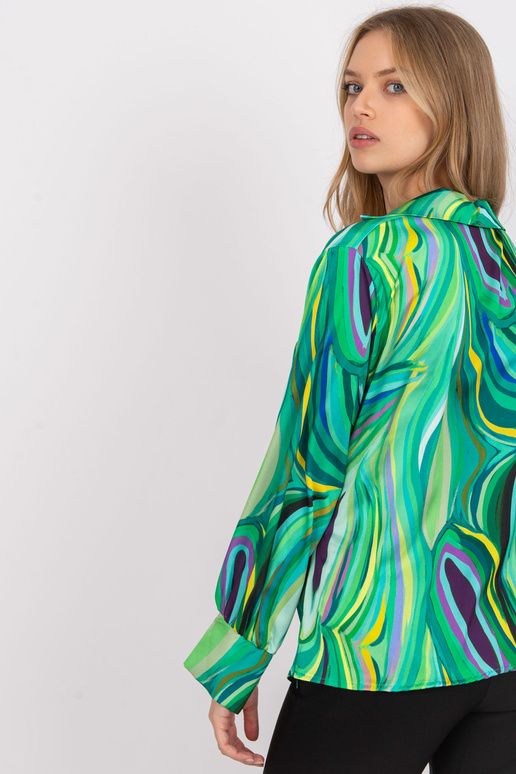 Zelená halenka s potiskem Diya