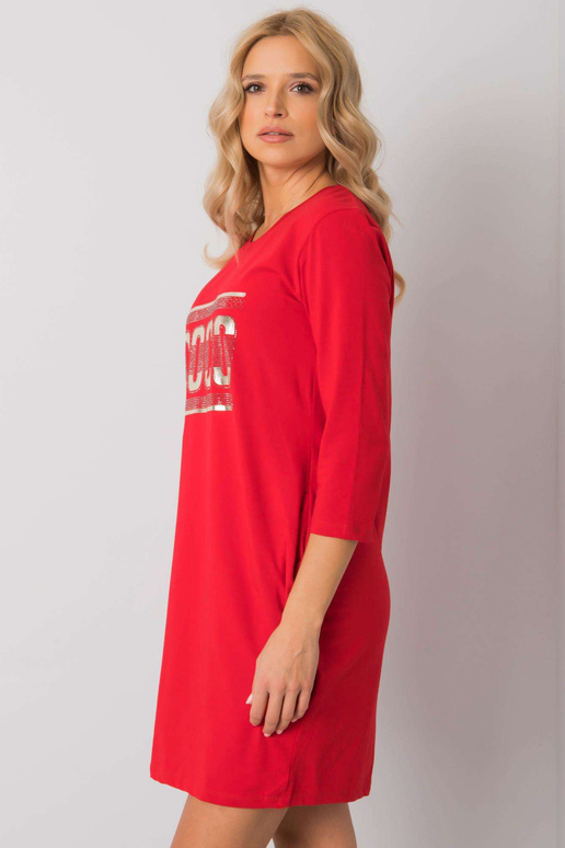 Červené šaty s kapsami Marseille