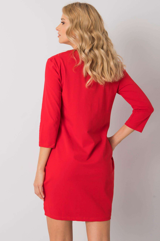Červené šaty s kapsami Marseille