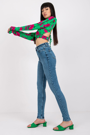 Lilly modré džíny s vysokým...