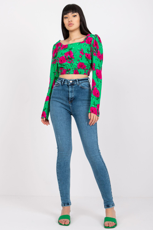 Lilly modré džíny s vysokým pasem