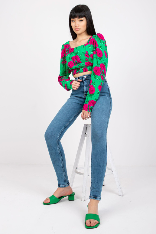 Lilly modré džíny s vysokým pasem