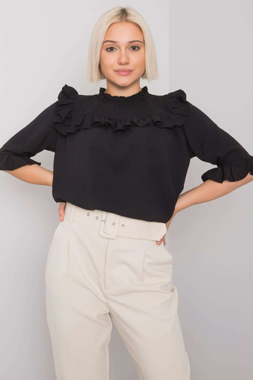 Černá halenka s volánky...