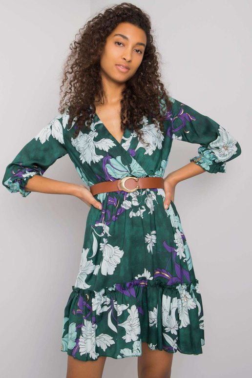 Zelené šaty s páskem Pensacola