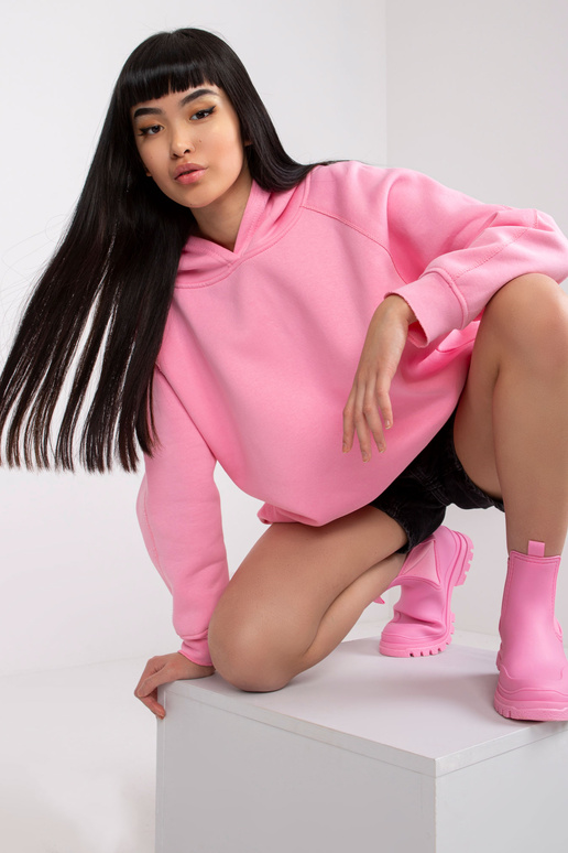 Růžová mikina Canberra Basic