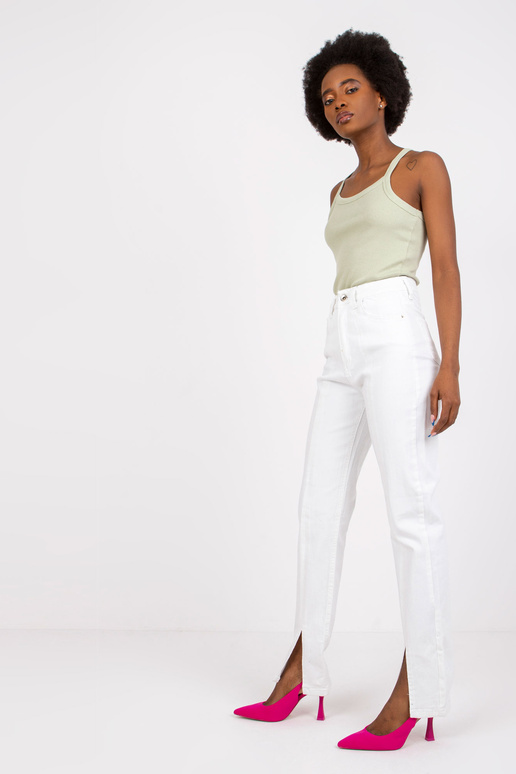 Světle zelený žebrovaný top basic...