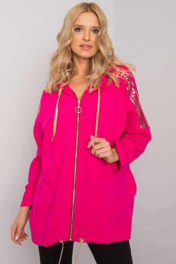 Fuchsiová mikina Athens na zip 2