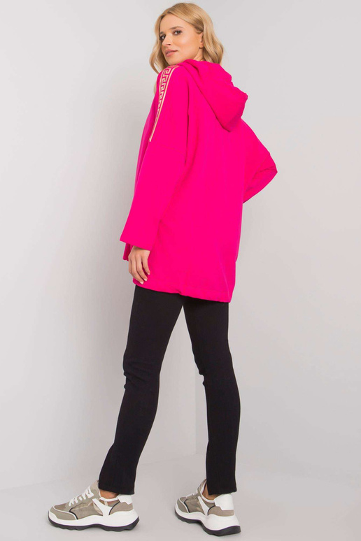 Fuchsiová mikina Athens na zip