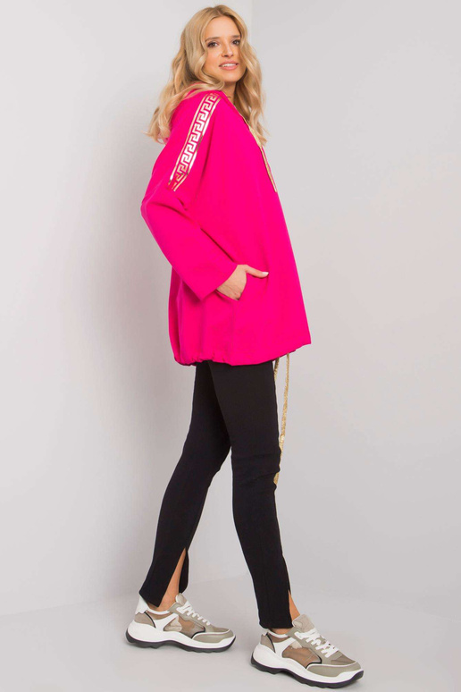 Fuchsiová mikina Athens na zip