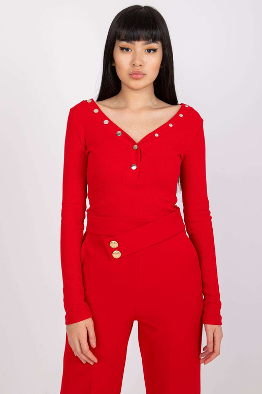 Červená proužkovaná halenka Tracy RUE...