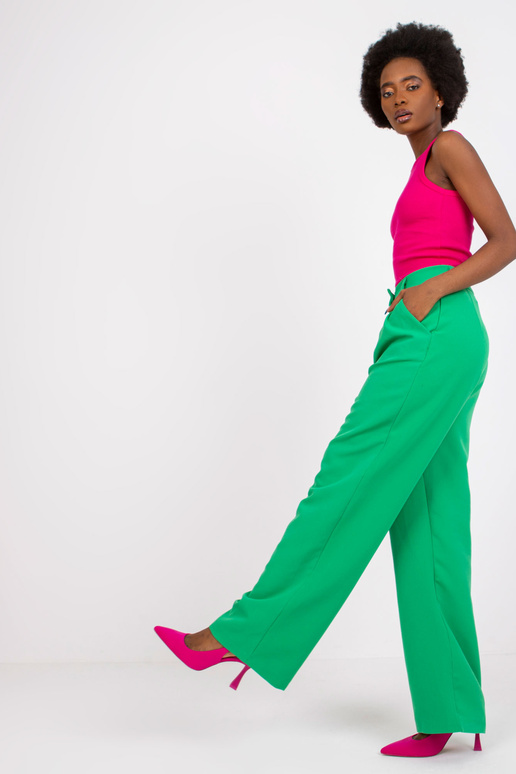 Fuchsiový top basic žebrovaný Eston...