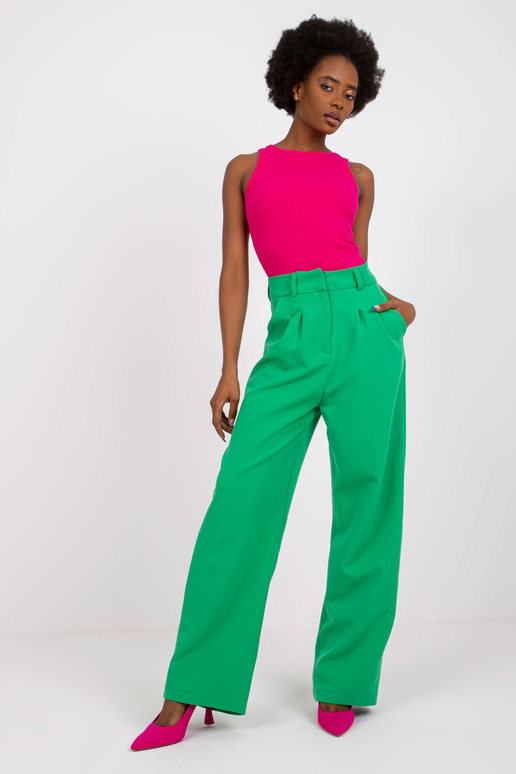 Fuchsiový top basic žebrovaný Eston...