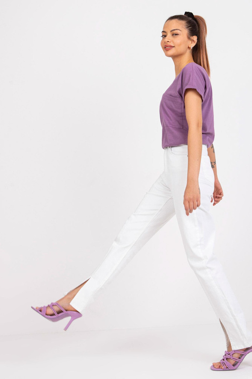 Fialové bavlněné tričko pro ležérní...