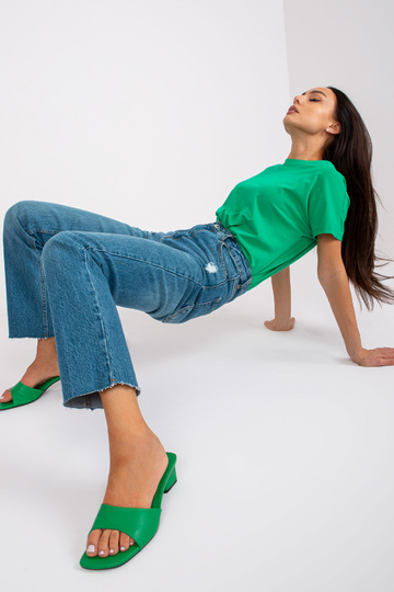 Modré rovné džíny pro ženy... 2