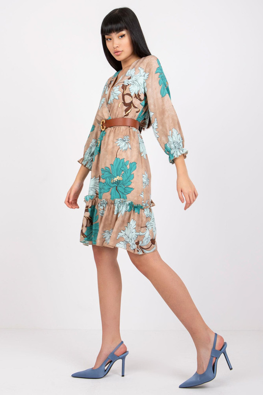 Béžové šaty s páskem Pensacola