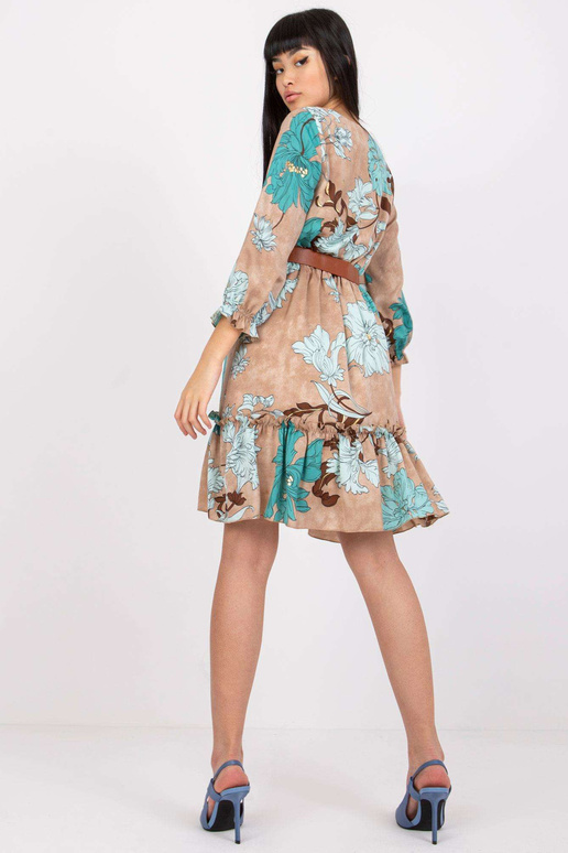 Béžové šaty s páskem Pensacola