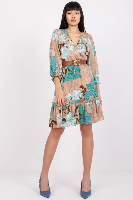 Béžové šaty s páskem Pensacola