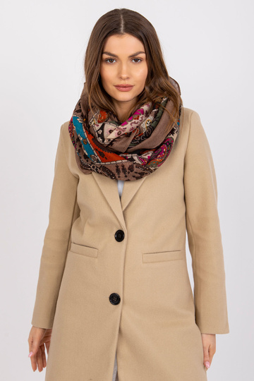 Tmavě béžová zavinovačka s...