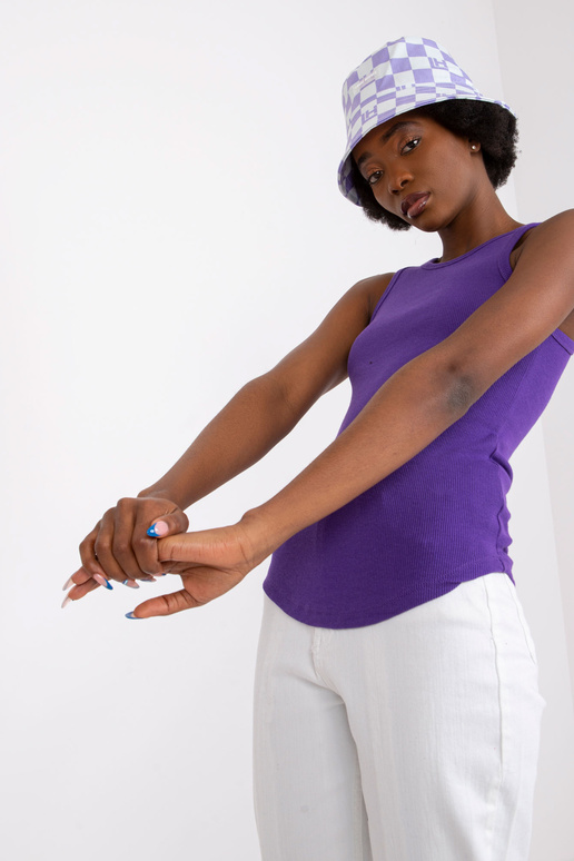 Tmavě fialový pruhovaný top Eston RUE...