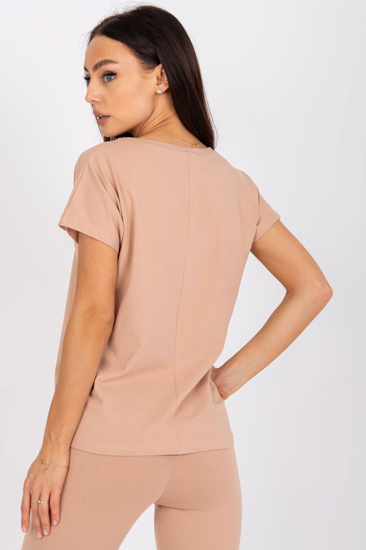 Velbloudí volné dámské tričko basic...