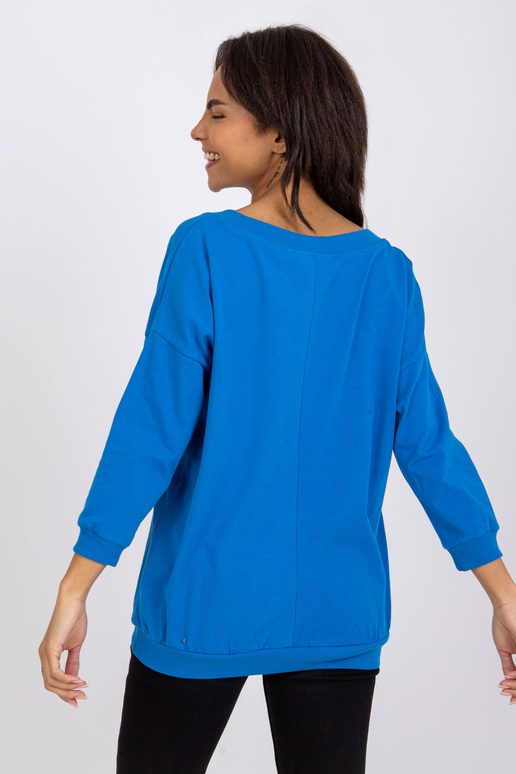 Tmavě modrá halenka basic Oliwia