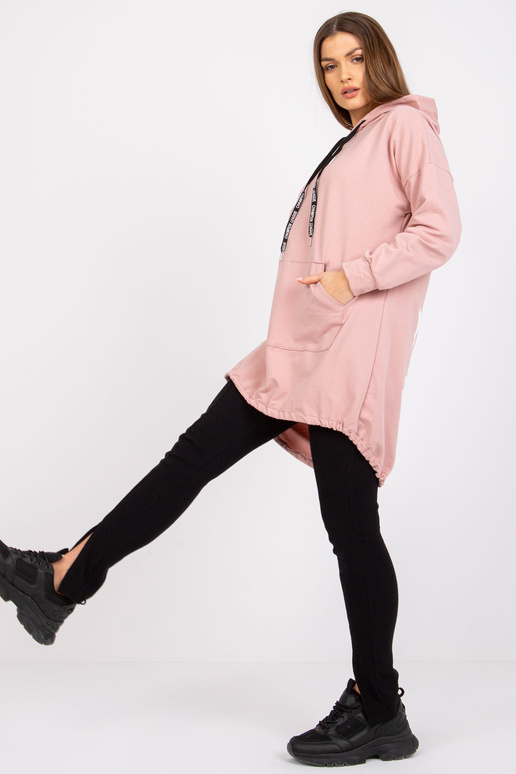 Špinavě růžová mikina pro ženy s...