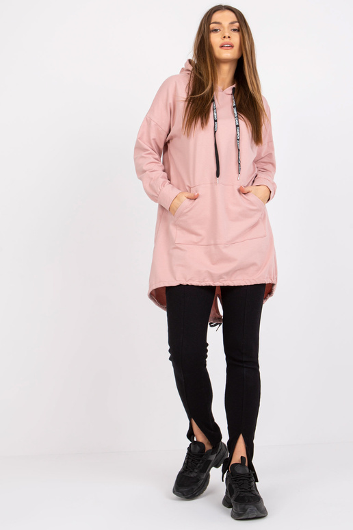 Špinavě růžová mikina pro ženy s...