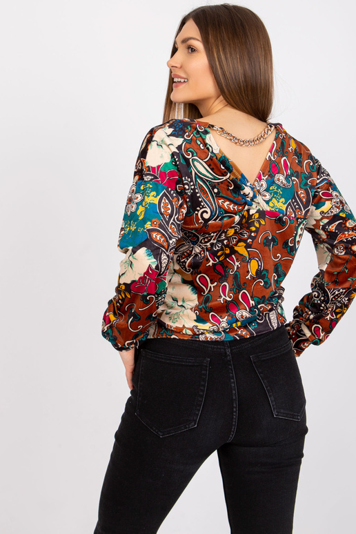 Hnědá halenka se vzory Nicola Hnědá halenka se vzory Nicola