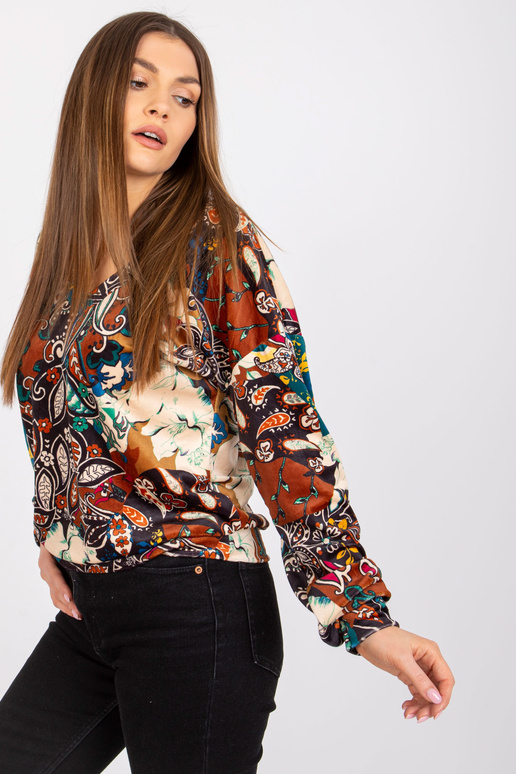 Hnědá halenka se vzory Nicola Hnědá halenka se vzory Nicola