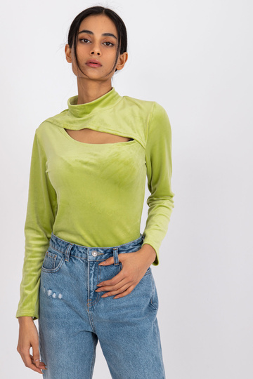 Limetková velurová halenka... 2