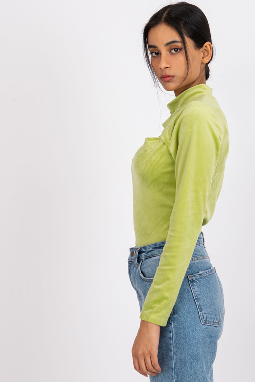 Limetková velurová halenka s Kigali...