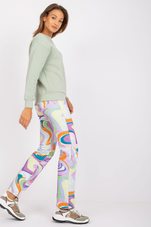 Světle zelená mikina bez kapuce...