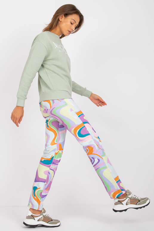 Světle zelená mikina bez kapuce...