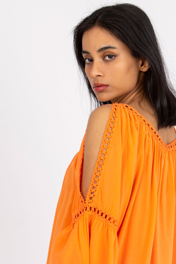 Oranžová viskózová halenka... 2