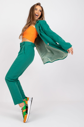 Dámské zelené chino kalhoty... 2