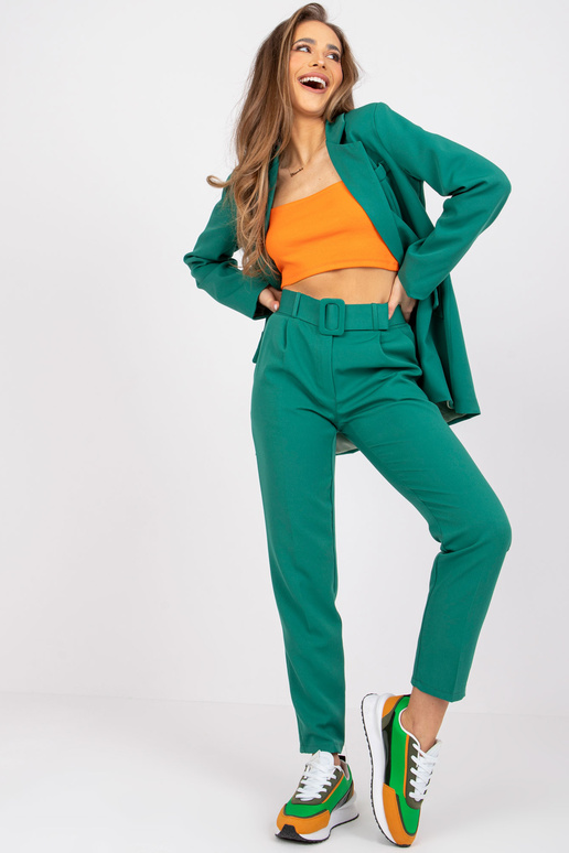 Dámské zelené chino kalhoty Giulia