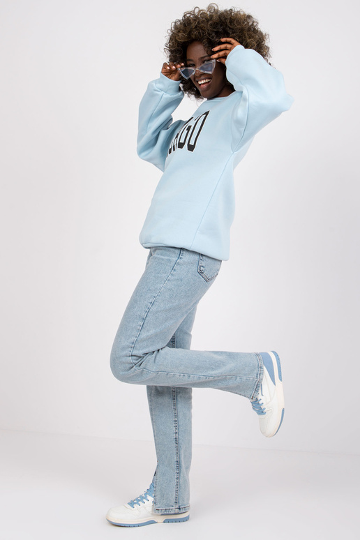 Světle modrá mikina s nápisem Madeira