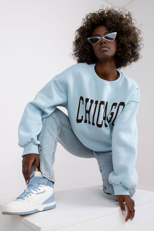 Světle modrá mikina s nápisem Madeira