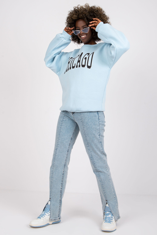 Světle modrá mikina s nápisem Madeira