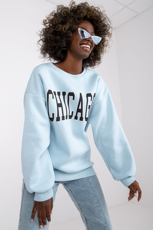 Světle modrá mikina s nápisem Madeira