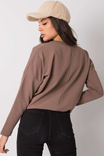 Hnědá halenka s potiskem... 2