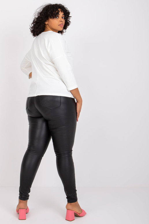 Ecru halenka plus velikosti s nápisy...