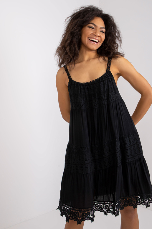 Černé šaty Eunice OCH BELLA